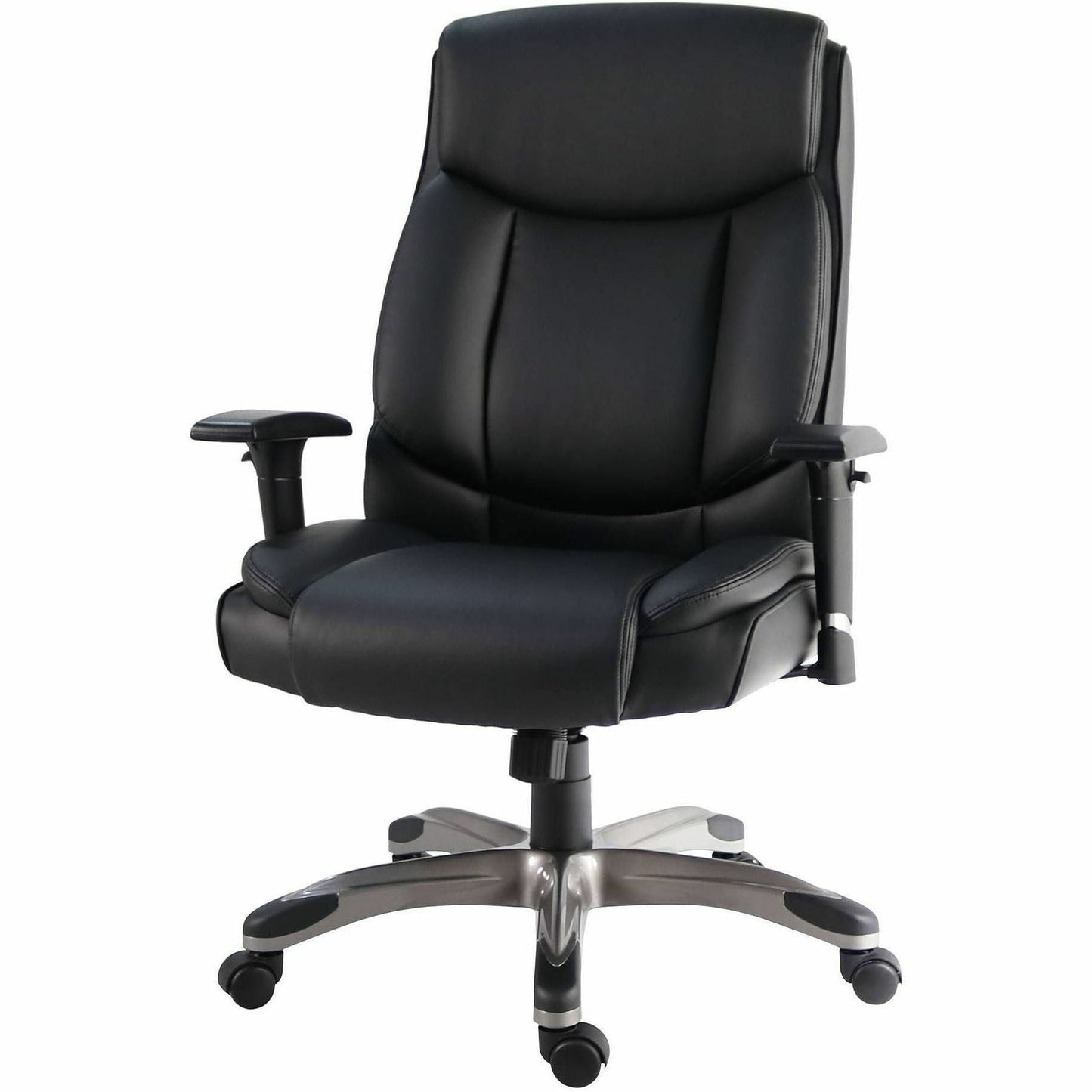 Lorell Sera High - Back Manager Chair with Height - Adjustable Arms and Polyurethane Upholstery (LLR - LLR63272) - SchoolOutlet