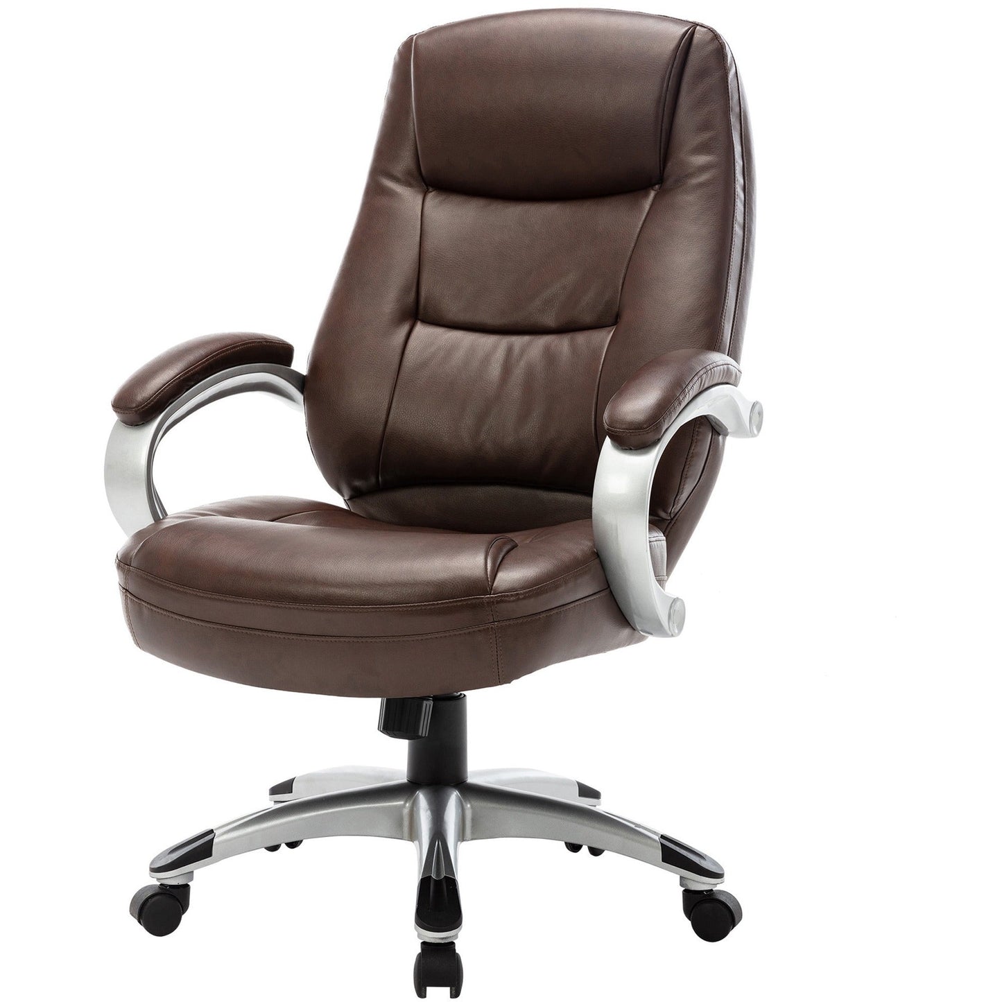 Lorell Westlake Series Executive High - Back Chair with Bonded Leather and Pneumatic Adjustment 18.75 - 22.25 "H (LLR - LLR63280) - SchoolOutlet