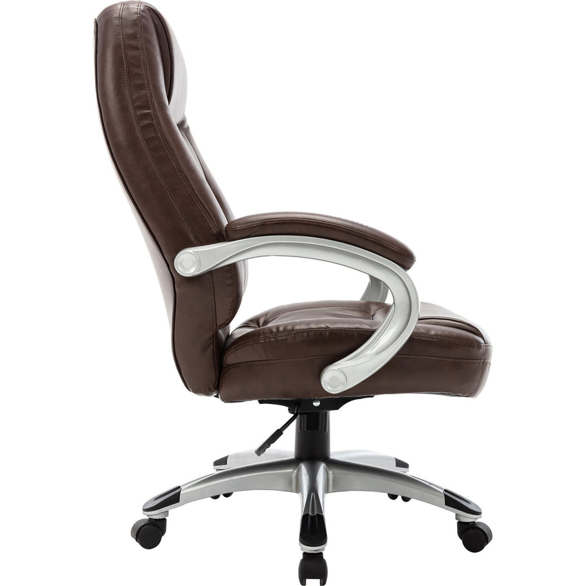 Lorell Westlake Series Executive High - Back Chair with Bonded Leather and Pneumatic Adjustment 18.75 - 22.25 "H (LLR - LLR63280) - SchoolOutlet