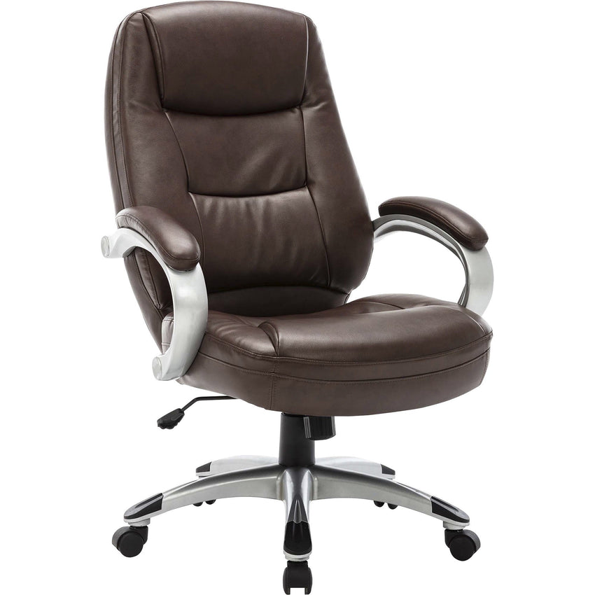 Lorell Westlake Series Executive High - Back Chair with Bonded Leather and Pneumatic Adjustment 18.75 - 22.25 "H (LLR - LLR63280) - SchoolOutlet