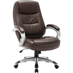 Lorell Westlake Series Executive High - Back Chair with Bonded Leather and Pneumatic Adjustment 18.75 - 22.25 