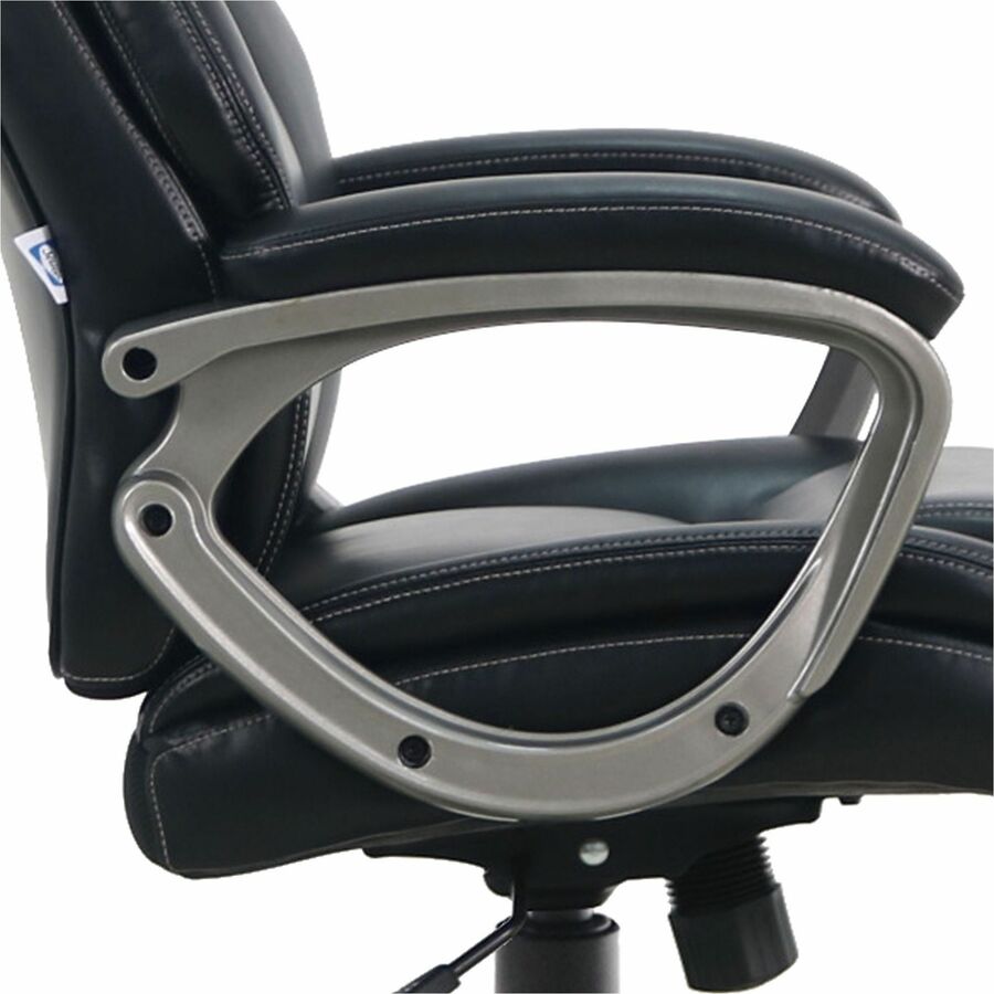 Lorell Kyros High - Back Executive Chair with Polyurethane Upholstery and Loop Arms (LLR - LLR63290) - SchoolOutlet