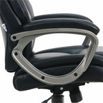 Lorell Kyros High - Back Executive Chair with Polyurethane Upholstery and Loop Arms (LLR - LLR63290) - SchoolOutlet