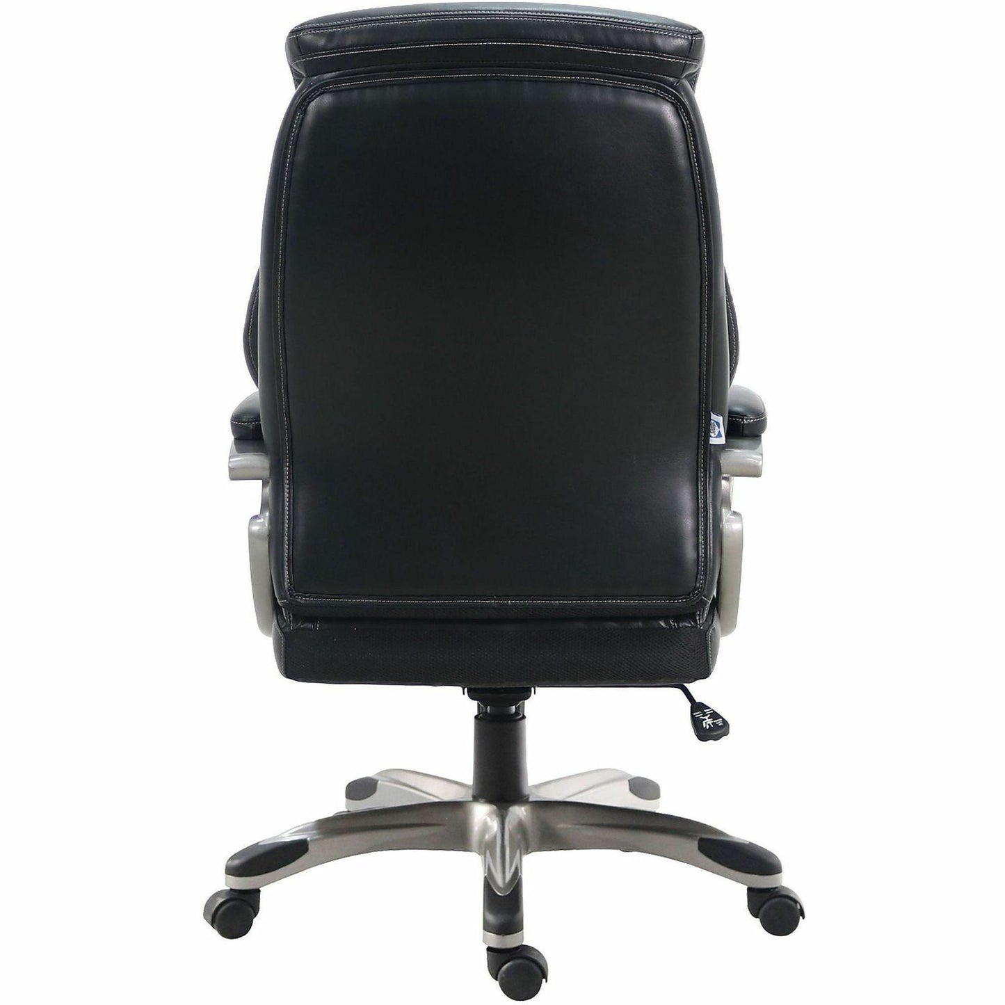 Lorell Kyros High - Back Executive Chair with Polyurethane Upholstery and Loop Arms (LLR - LLR63290) - SchoolOutlet