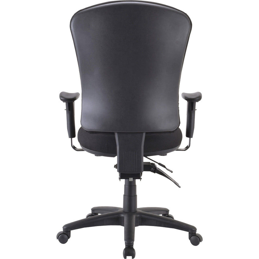 Lorell Contoured Managerial Task Chair with Adjustable Arms and Synchro Tilt 18.7 - 21.7 "H (LLR - LLR66153) - SchoolOutlet