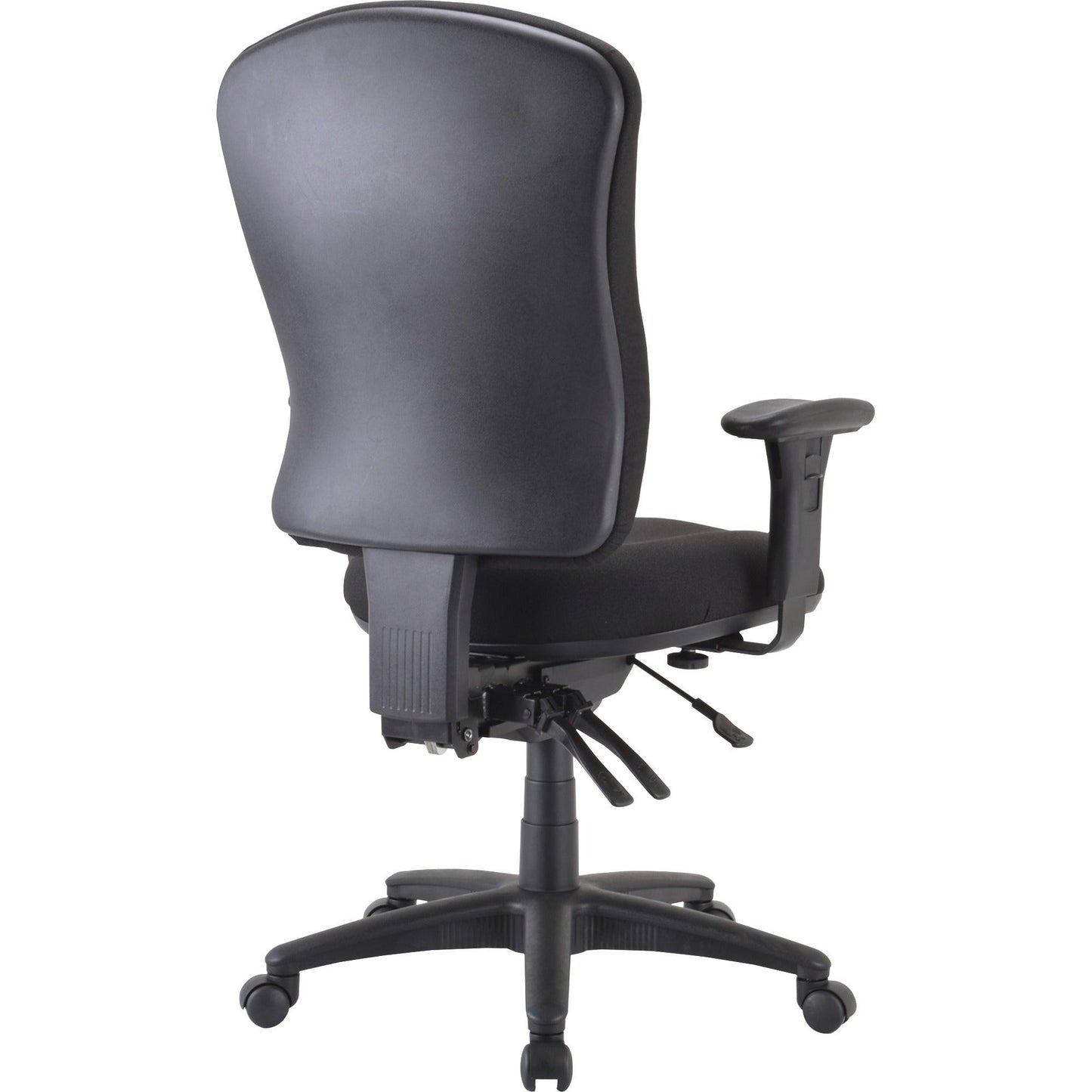 Lorell Contoured Managerial Task Chair with Adjustable Arms and Synchro Tilt 18.7 - 21.7 "H (LLR - LLR66153) - SchoolOutlet