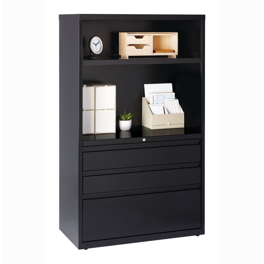 Lorell Triple - Functional 60" Steel Combo Unit with Lateral File36"W x 18.6"D x 60"H (LLR - LLR66205) - SchoolOutlet