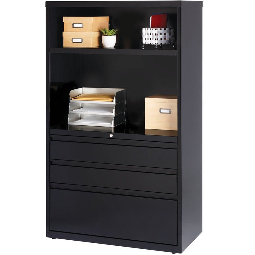 Lorell Triple - Functional 60" Steel Combo Unit with Lateral File36"W x 18.6"D x 60"H (LLR - LLR66205) - SchoolOutlet
