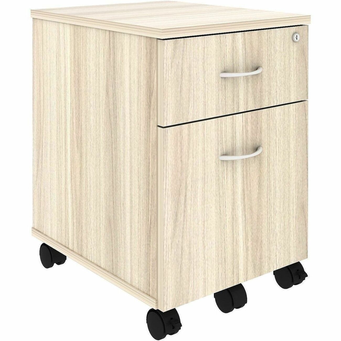 Lorell Essentials Series 2 - Drawer Box/File Mobile Pedestal 15.75"W x 19.88"D x 22.88"H (LLR - 2DRAWER - BF - MP) - SchoolOutlet
