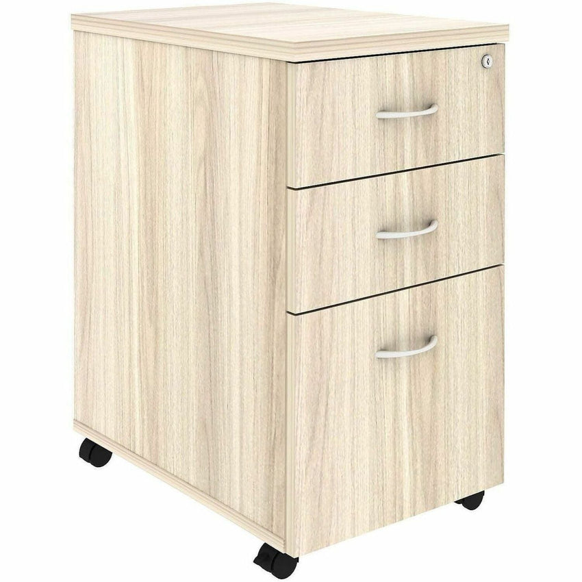 Lorell Essentials Series 3 - Drawer Box/Box/File Mobile Pedestal 16"W x 22"D x 28.25"H (LLR - 3DRAWER - BBF - MOBILE) - SchoolOutlet