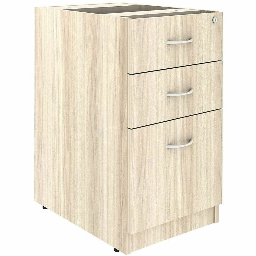 Lorell Essentials Series 3 - Drawer Box/Box/File Fixed Pedestal 16"W x 22"D x 28.25"H (LLR - 3DRAWER - BBFP) - SchoolOutlet