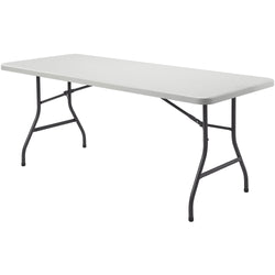 Lorell Ultra Lite Rectangular High Density Polyethylene Folding Banquet Table 72"W x 30"D X 29"H (LLR-LLR66655)