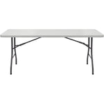Lorell Ultra Lite Rectangular High Density Polyethylene Folding Banquet Table 72