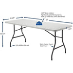 Lorell Ultra Lite Rectangular High Density Polyethylene Folding Banquet Table 60