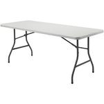 Lorell Ultra Lite Rectangular High Density Polyethylene Folding Banquet Table 60