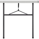 Lorell Ultra Lite Rectangular High Density Polyethylene Folding Banquet Table 48