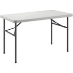 Lorell Ultra Lite Rectangular High Density Polyethylene Folding Banquet Table 48