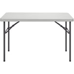 Lorell Ultra Lite Rectangular High Density Polyethylene Folding Banquet Table 48
