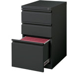 Lorell Fortress Series 3 - Drawer Box/Box/File Mobile Pedestal Steel Ball - Bearing Charcoal 15