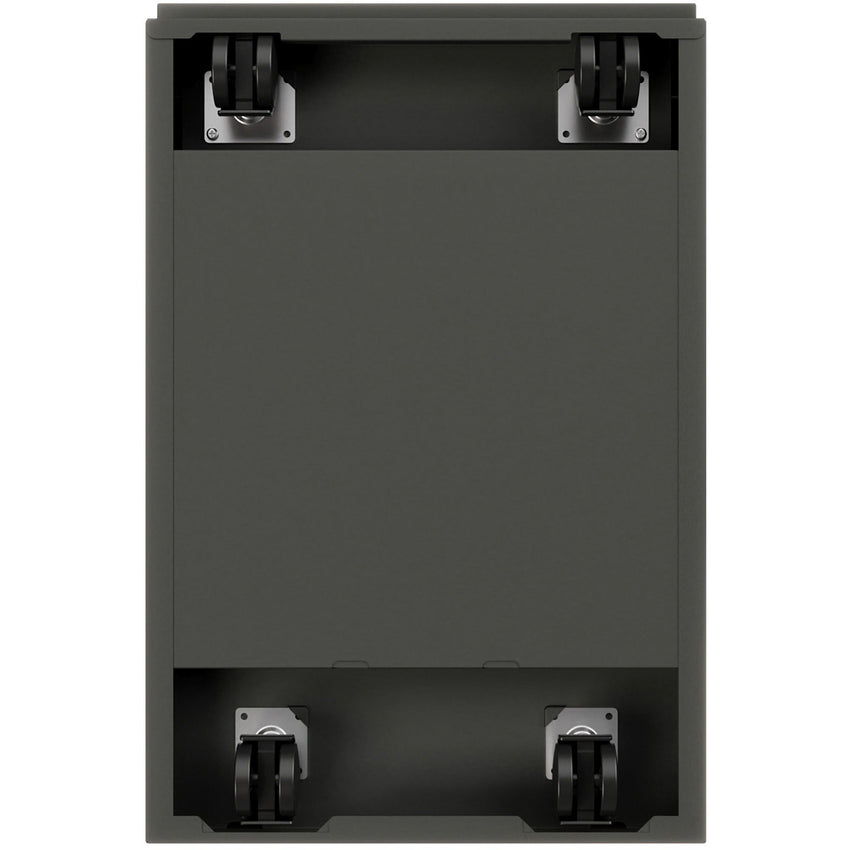 Lorell Fortress Series 2 - Drawer File/File Mobile Pedestal Steel Ball - Bearing Charcoal 15"W x 19.9"D x 27.7"H (LLR - LLR66910) - SchoolOutlet