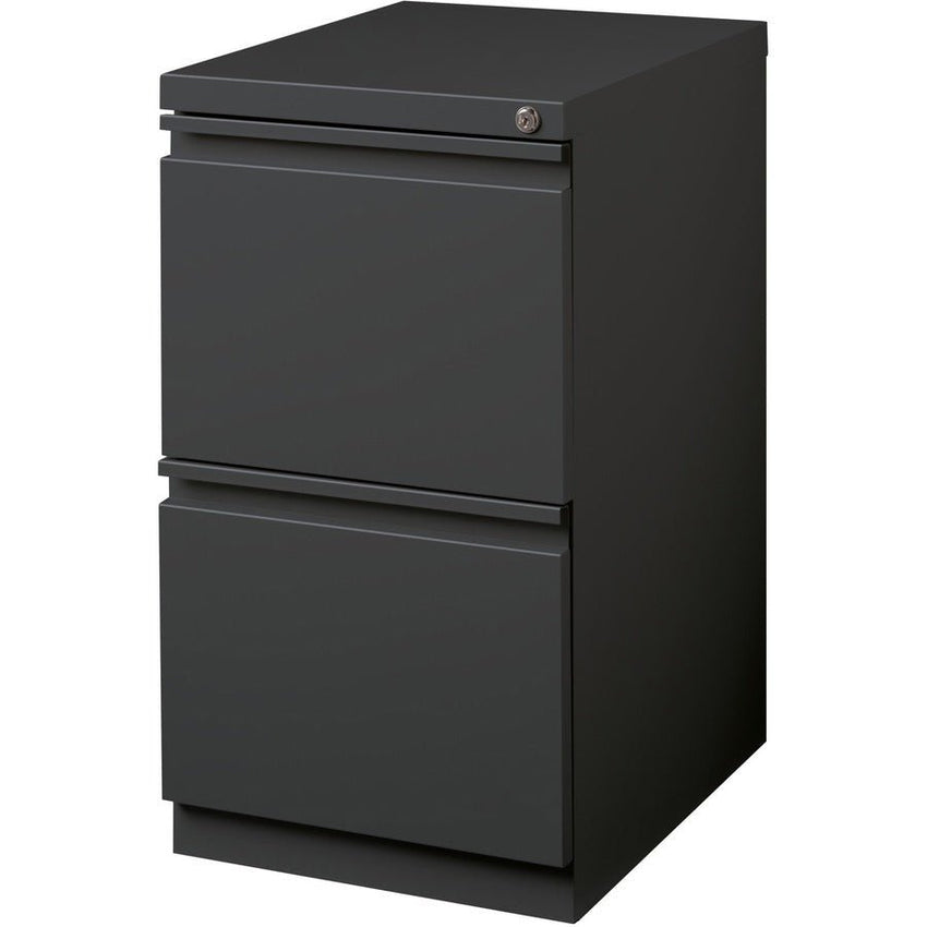 Lorell Fortress Series 2 - Drawer File/File Mobile Pedestal Steel Ball - Bearing Charcoal 15"W x 19.9"D x 27.7"H (LLR - LLR66910) - SchoolOutlet