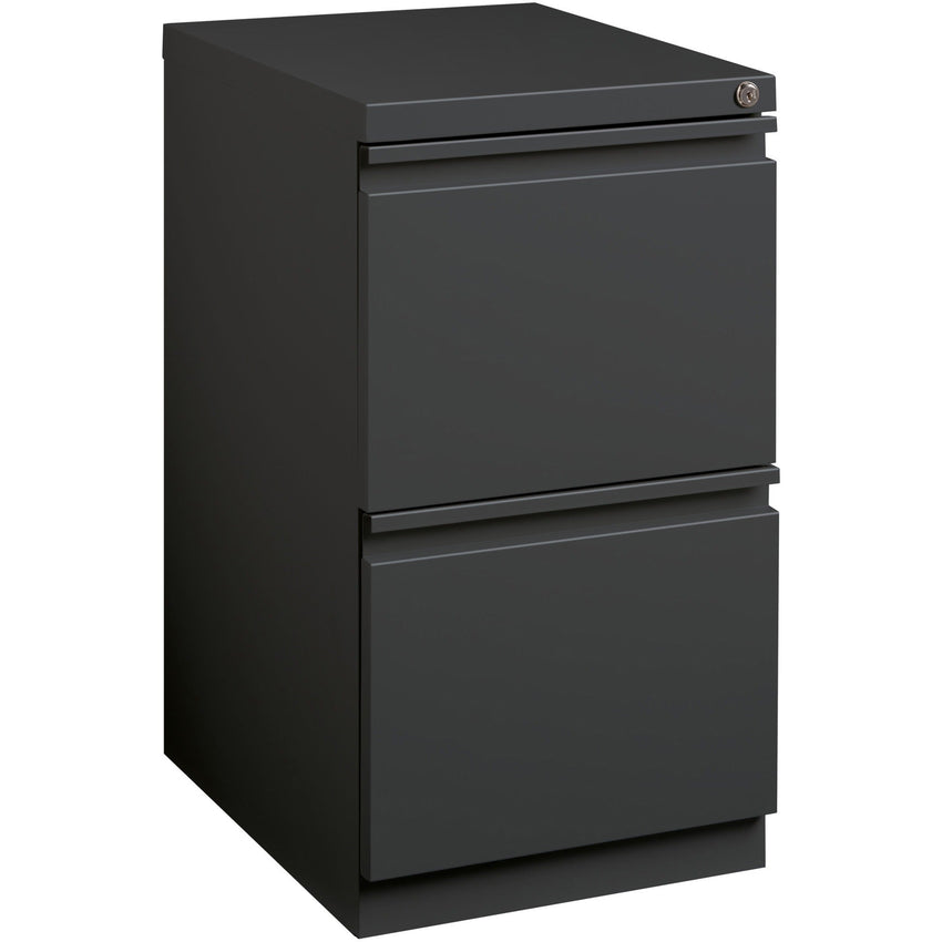 Lorell Fortress Series 2 - Drawer File/File Mobile Pedestal Steel Ball - Bearing Charcoal 15"W x 19.9"D x 27.7"H (LLR - LLR66910) - SchoolOutlet