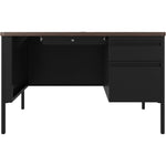 Lorell Fortress Series Steel Teachers Desk with Classic Laminate Top and Centralized Locking Right - Pedestal Storage 48