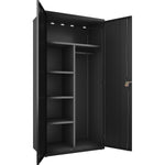Lorell Fortress Series Wardrobe Cabinet with Locking Double Doors (LLR - LLR66966) - SchoolOutlet