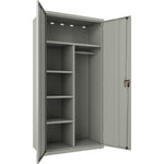Lorell Fortress Series Wardrobe Cabinet with Locking Double Doors (LLR - LLR66967) - SchoolOutlet
