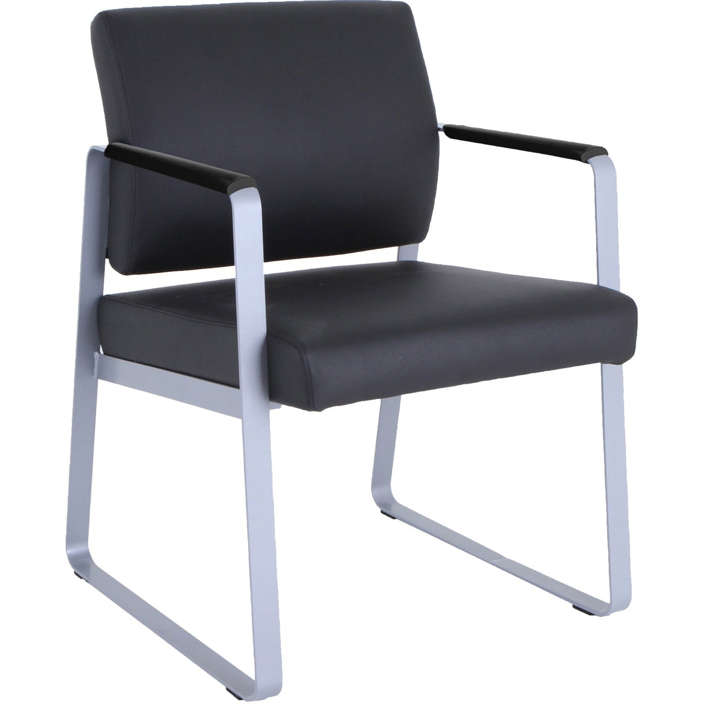 Lorell Healthcare Reception Sled Base Guest Chair Antimicrobial Vinyl with Steel Frame (LLR - LLR66996) - SchoolOutlet