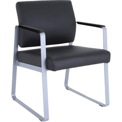 Lorell Healthcare Reception Sled Base Guest Chair Antimicrobial Vinyl with Steel Frame (LLR-LLR66996)