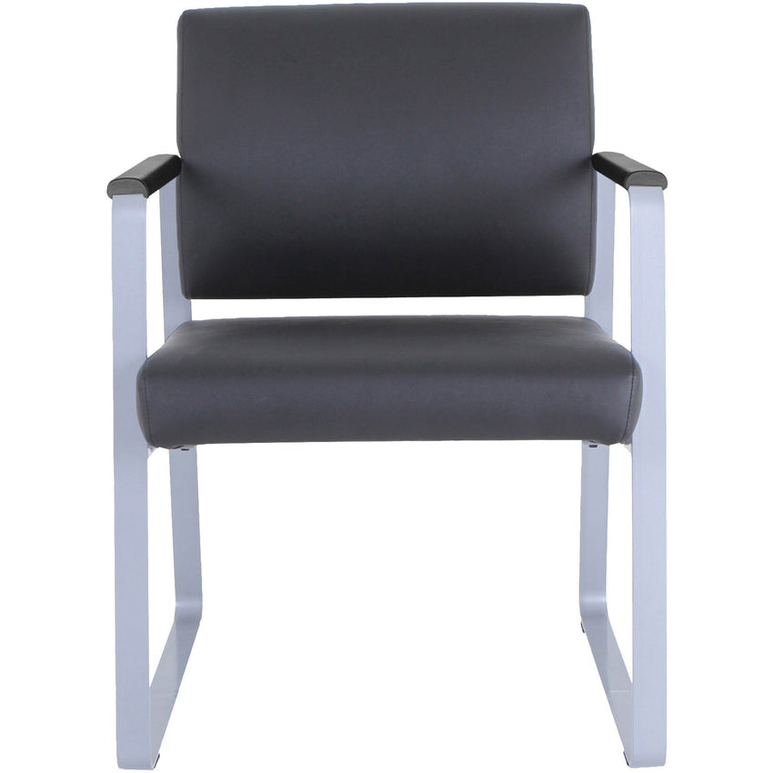 Lorell Healthcare Reception Sled Base Guest Chair Antimicrobial Vinyl with Steel Frame (LLR - LLR66996) - SchoolOutlet
