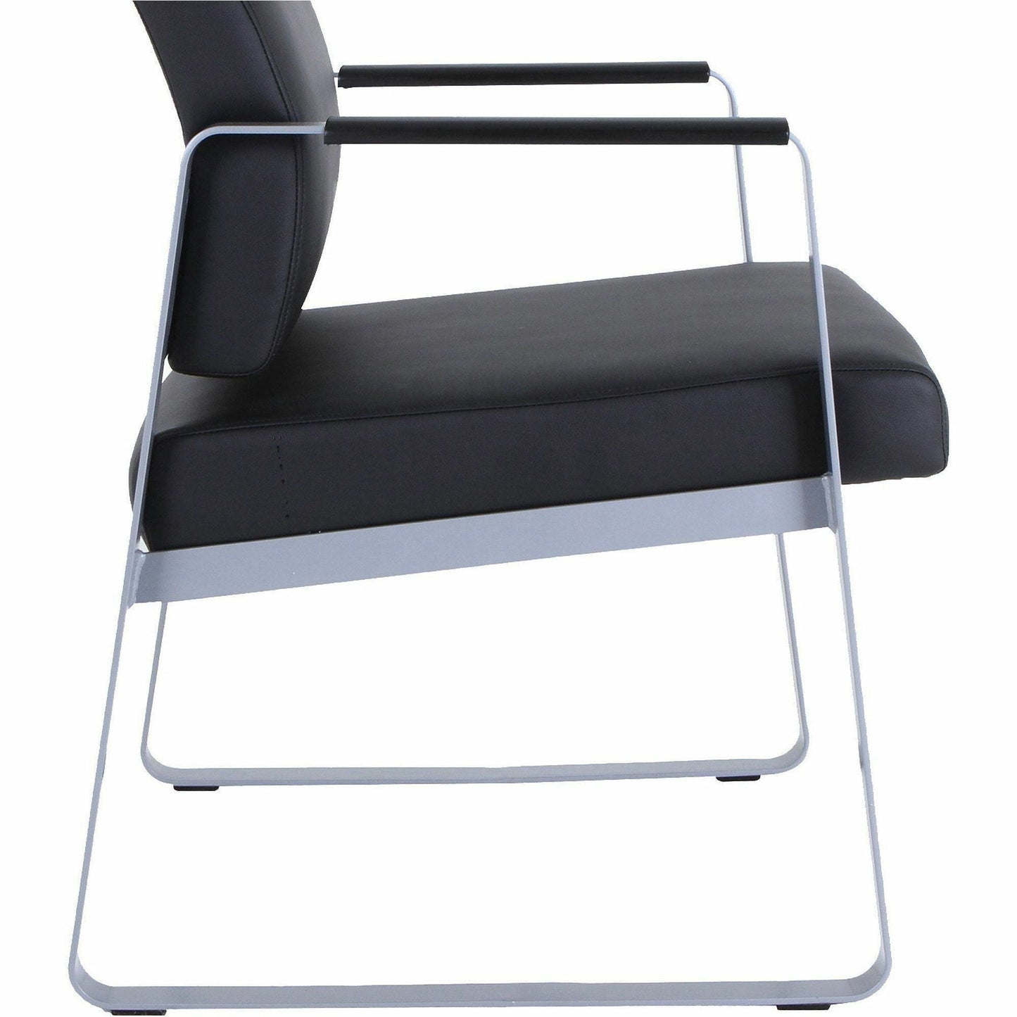 Lorell Healthcare Reception Sled Base Guest Chair Antimicrobial Vinyl with Steel Frame (LLR - LLR66996) - SchoolOutlet