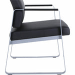 Lorell Healthcare Reception Sled Base Guest Chair Antimicrobial Vinyl with Steel Frame (LLR - LLR66996) - SchoolOutlet