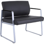 Lorell Healthcare Reception Big & Tall Sled Base Guest Chair Antimicrobial Vinyl 500 lb Capacity (LLR - LLR66997) - SchoolOutlet