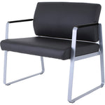 Lorell Healthcare Reception Big & Tall Sled Base Guest Chair Antimicrobial Vinyl 500 lb Capacity (LLR - LLR66997) - SchoolOutlet