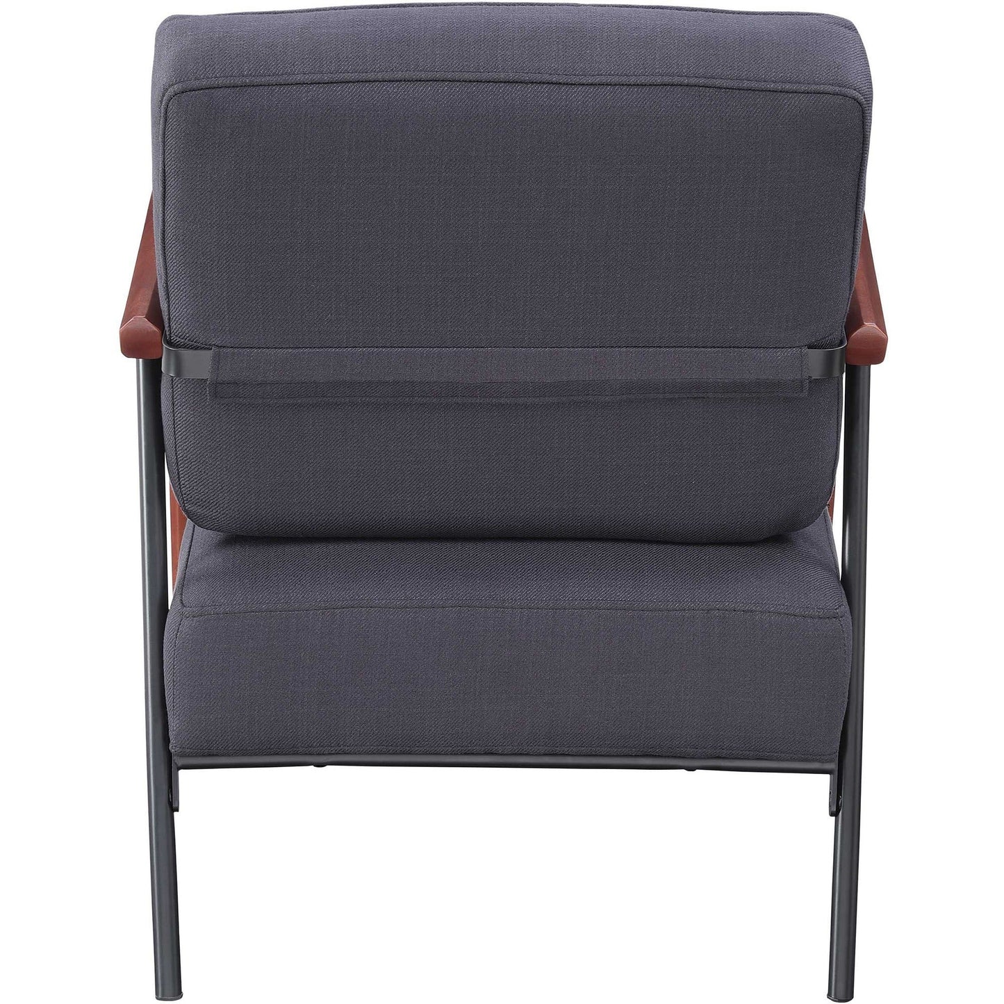 Lorell Upholstered Rubber Wood Lounge Chair Black Fabric Cushioned (LLR - LLR67000) - SchoolOutlet