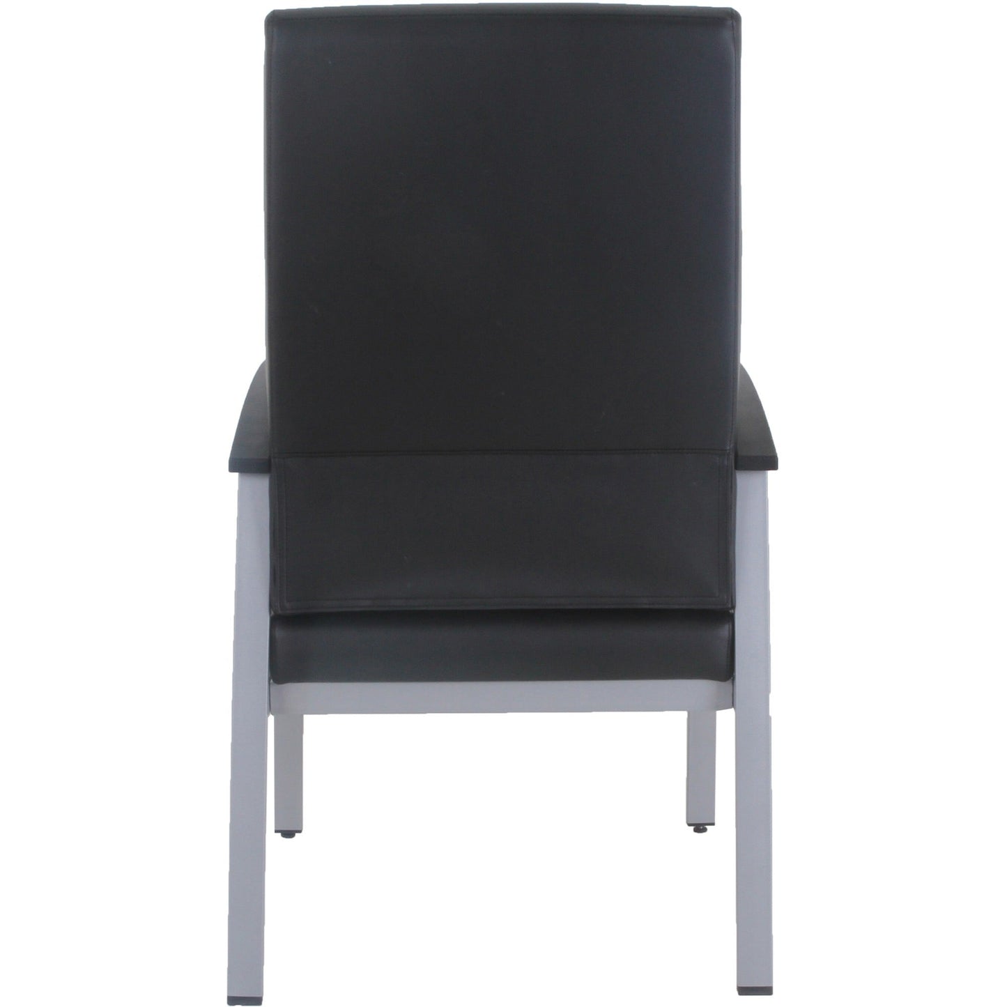 Lorell High - Back Healthcare Guest Chair with Antimicrobial Vinyl and Silver Steel Frame (LLR - LLR67011) - SchoolOutlet