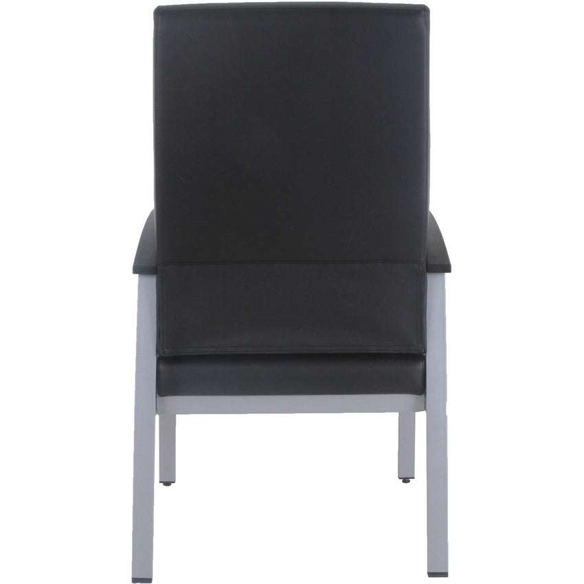 Lorell High - Back Healthcare Guest Chair with Antimicrobial Vinyl and Silver Steel Frame (LLR - LLR67011) - SchoolOutlet