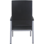 Lorell High - Back Healthcare Guest Chair with Antimicrobial Vinyl and Silver Steel Frame (LLR - LLR67011) - SchoolOutlet
