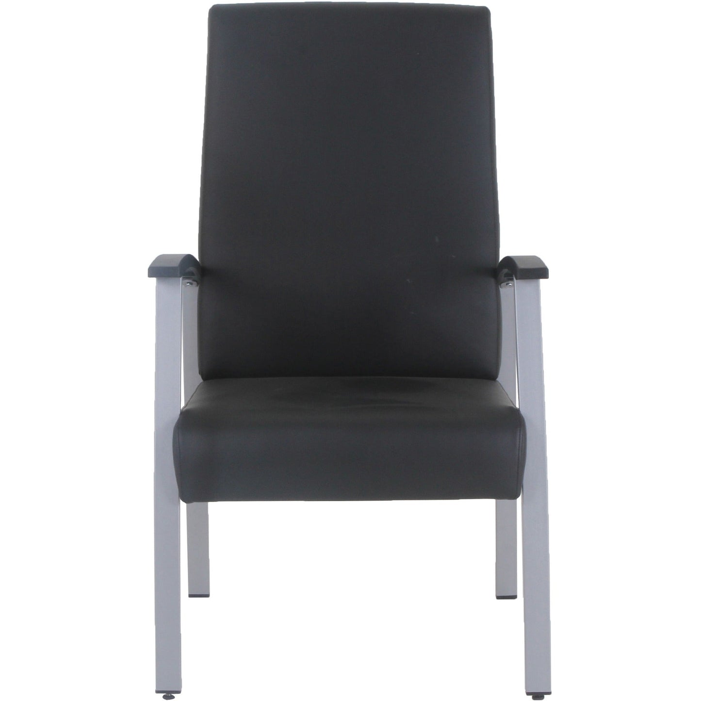 Lorell High - Back Healthcare Guest Chair with Antimicrobial Vinyl and Silver Steel Frame (LLR - LLR67011) - SchoolOutlet