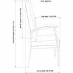 Lorell High - Back Healthcare Guest Chair with Antimicrobial Vinyl and Silver Steel Frame (LLR - LLR67011) - SchoolOutlet