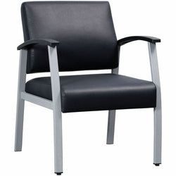 Lorell Mid-Back Healthcare Guest Chair with Antimicrobial Vinyl and Silver Steel Frame (LLR-LLR67012)