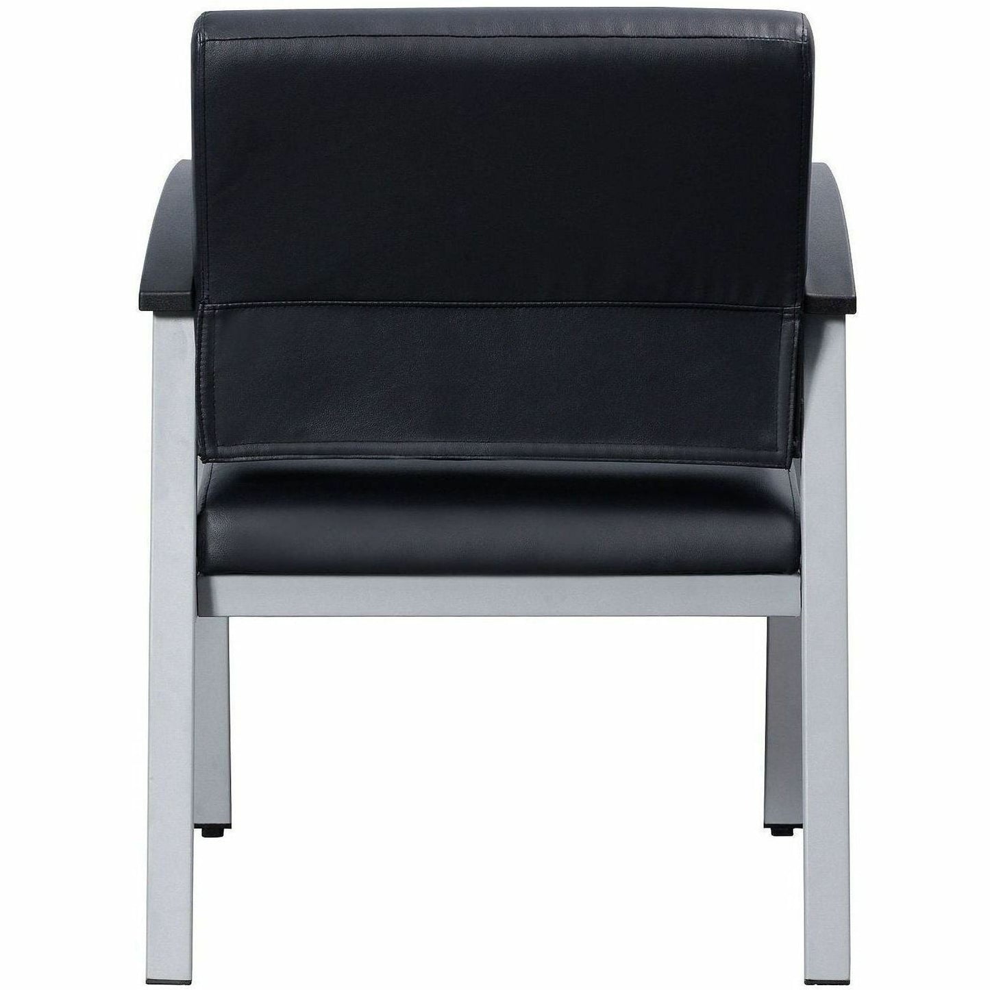 Lorell Mid - Back Healthcare Guest Chair with Antimicrobial Vinyl and Silver Steel Frame (LLR - LLR67012) - SchoolOutlet