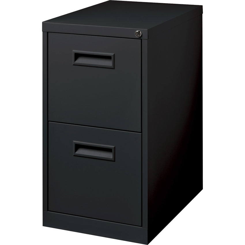 Lorell Fortress Series 2 - Drawer File Mobile Pedestal Steel Ball - Bearing Black 15"W x 22.9"D x 28"H (LLR - LLR67733) - SchoolOutlet