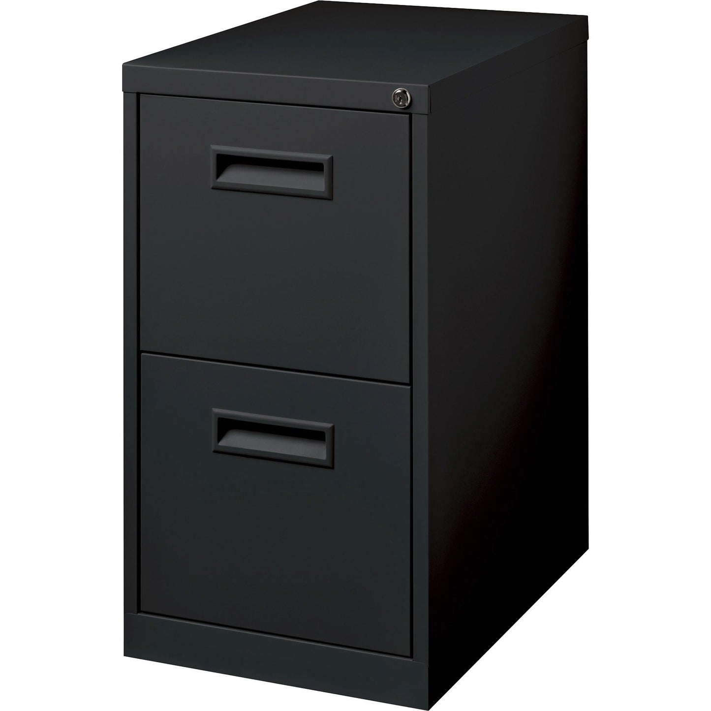 Lorell Fortress Series 2 - Drawer File Mobile Pedestal Steel Ball - Bearing Black 15"W x 19"D x 28"H (LLR - LLR67741) - SchoolOutlet