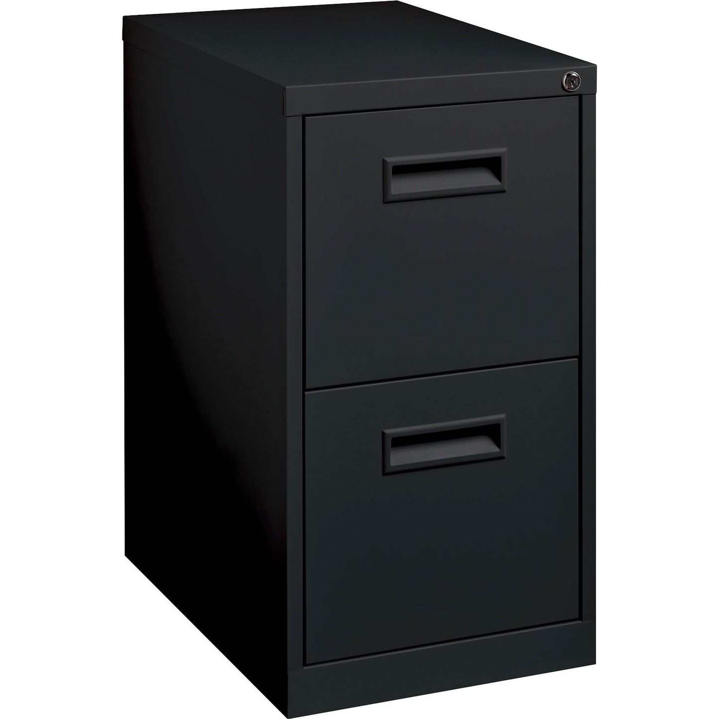 Lorell Fortress Series 2 - Drawer File Mobile Pedestal Steel Ball - Bearing Black 15"W x 19"D x 28"H (LLR - LLR67741) - SchoolOutlet