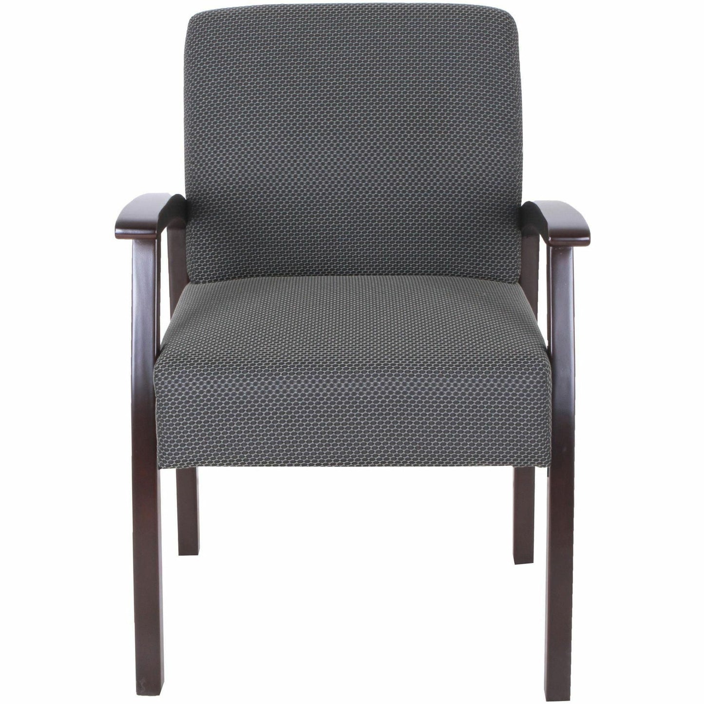 Lorell Thickly Padded Guest Chair with Wood Frame and Lumbar Support 18.50"H (LLR - LLR6855X) - SchoolOutlet