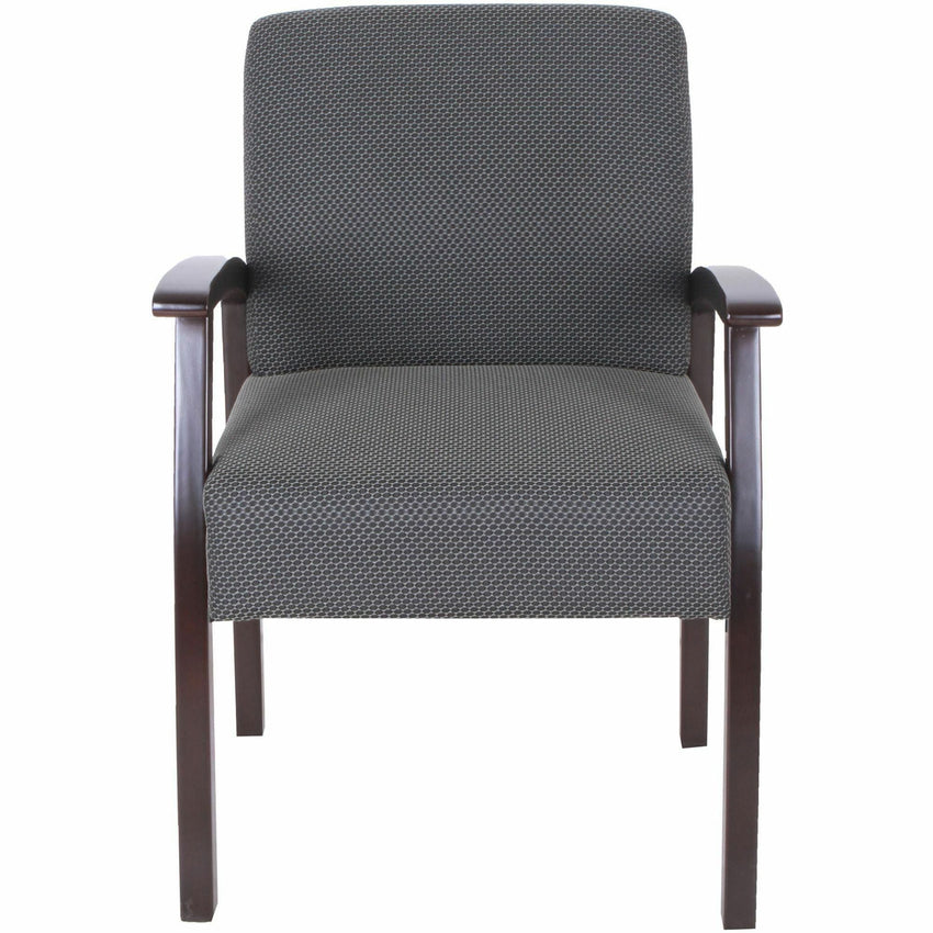 Lorell Thickly Padded Guest Chair with Wood Frame and Lumbar Support 18.50"H (LLR - LLR6855X) - SchoolOutlet