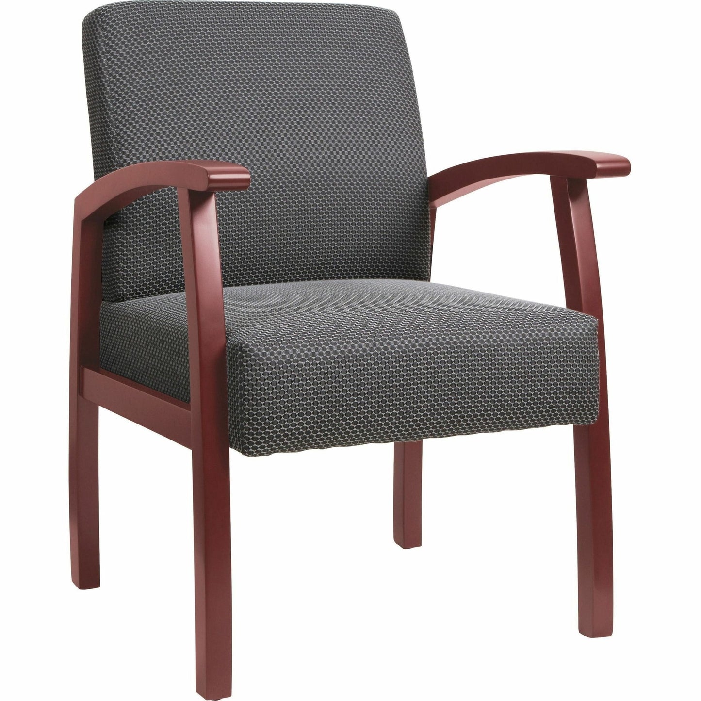 Lorell Thickly Padded Guest Chair with Wood Frame and Lumbar Support 18.50"H (LLR - LLR6855X) - SchoolOutlet